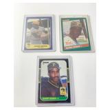 LOT OF 3 DIFFERENT BARRY BONDS ROOKIE CARDS