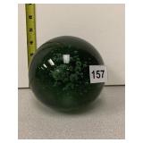 LARGE GLASS PAPERWEIGHT