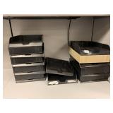 BLACK & CREAM-COLORED PAPER SORTERS PLASTIC