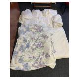 KING SIZE PURPLE FLOWER DUVET COVER, TWIN