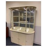 DISPLAY CABINET 54"W X 15 X 76.5"H ONE PIECE,