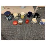 MUGS INCLUDING POOLE POTTERY, CONTINENTAL MUGZ,