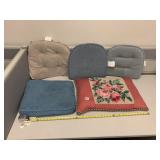 24" NEEDLEPOINT PILLOW AND CHAIR PADS