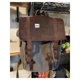 LEATHER AND CANVAS BACKPACK