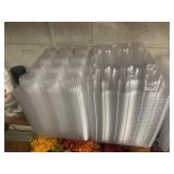 12 BIN CLEAR PLASTIC MUFFIN DISPLAY BOXES 60 PC.