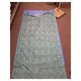 2 PC 45X84 SILK WRAP TEAL PATTERNED AND SOLID