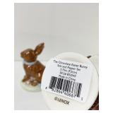 THE CHOCOLATE EASTER BUNNY SALT & PEPPER SET NIB