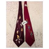 MENï¿½S VINTAGE TIES REGAL HAND PAINTED NEW WILSON