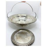 STERLING SILVER MINT DISH AND COASTER 2.297 OZT