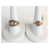 TWO SETA BRAND RINGS BOXED BOTH SIZE 10