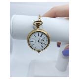 SUFFOLK POCKET/WRISTWATCH 14K GOLD CHASED ROY AND