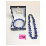 GEM SHOPPING NETWORK LAPIS LAZULI BANGLE BRACELET