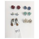 GROUP OF EARRINGS WEISS CORO LISNER CLIP ON SCREW