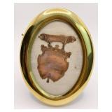 EXCELLENCE IN CONDUCT 1892 FRAMED PIN IN BRASS