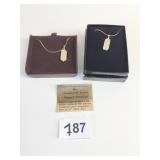 TWO VANDERBILT JEWEL NUGGET PENDANTS BOXED