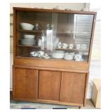 MID-CENTURY MODERN SERVER WITH SLIDING GLASS DOORS