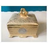 LE MIEX CHINA 24 KT GOLD PAINTED COVERED BOX