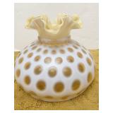 VINTAGE FENTON HONEYSUCKLE COIN DOT 10" RIM