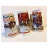 BUDWEISER STEINS