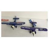 2 MODEL AIRPLANES