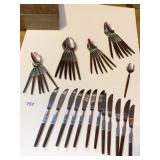 INTERPUR FLATWARE 12 DINNER SPOONS, 12 SOUP