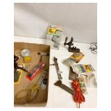 ASSORTED TOOLS, SPARK PLUG ETC.