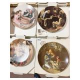 4 COLLECTOR PLATES WITH BOX AS PICTURED