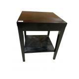 BLACK TWO-TIER TABLE