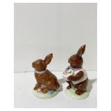 THE CHOCOLATE EASTER BUNNY SALT & PEPPER SET NIB