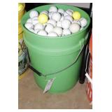 5 GAL PAIL FULL OF GOLF BALLS