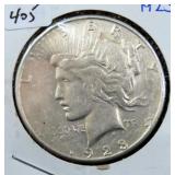 1923-S PEACE SILVER DOLLAR