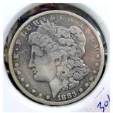 1883-O MORGAN SILVER DOLLAR