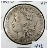 1884-S MORGAN SILVER DOLLAR