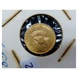 1854 TYPE 2 - $1 GOLD COIN