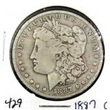 1887-O MORGAN SILVER DOLLAR