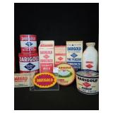 COLLECTION OF DARIGOLD CARTONS, GLASS BOTTLE,