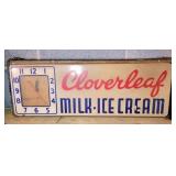 CLOVERLEAF MILK - ICE CREAM CLOCK - NO CORD