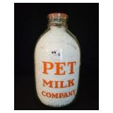 PET MILK CO. GALLON MILK BOTTLE W/BALE