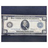 SERIES 1914 LARGE SIZE $20 FEDERAL RESERVE NOTE