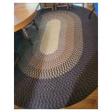 BROWN BRAIDED AREA RUG - 8