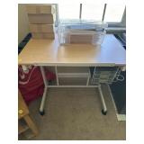 ART TABLE AND 2 DRAWER FILE CABINET