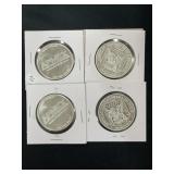 (4)APMEX 1 OZ SILVER ROUNDS (4X