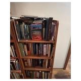 BOOKCASE WITH LARGE ASSORTMENT OF BOOKS