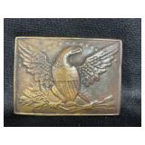 1864 CIVIL WAR BELT BUCKLE WITH A RAISED A