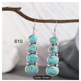 TURQUOISE COLOR DROP EARRINGS