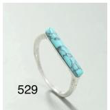 TURQUOISE COLOR RING SIZE 8