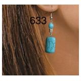 TURQUOISE COLOR DROP EARRINGS