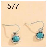 TURQUOISE COLOR DROP EARRINGS