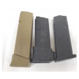 3 GLOCK 9MM MAGAZINES