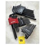 4 HEX KEY SETS.